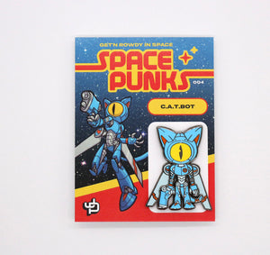 Pin 004 - C.A.T.Bot Space Punk