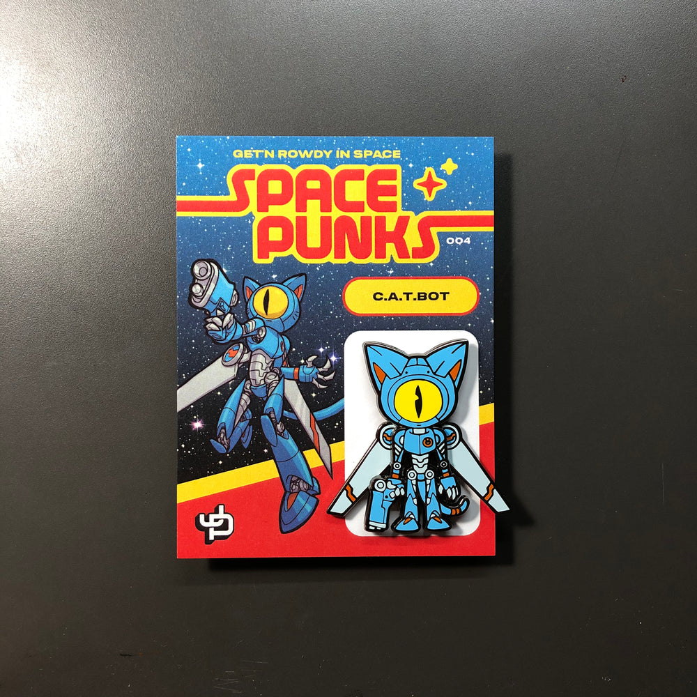 Pin 004 - C.A.T.Bot Space Punk