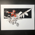 Skull Chaser Hawk Rider Drawing