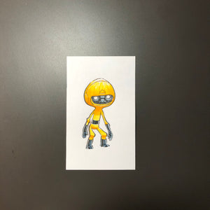 Yellow Bot Drawing