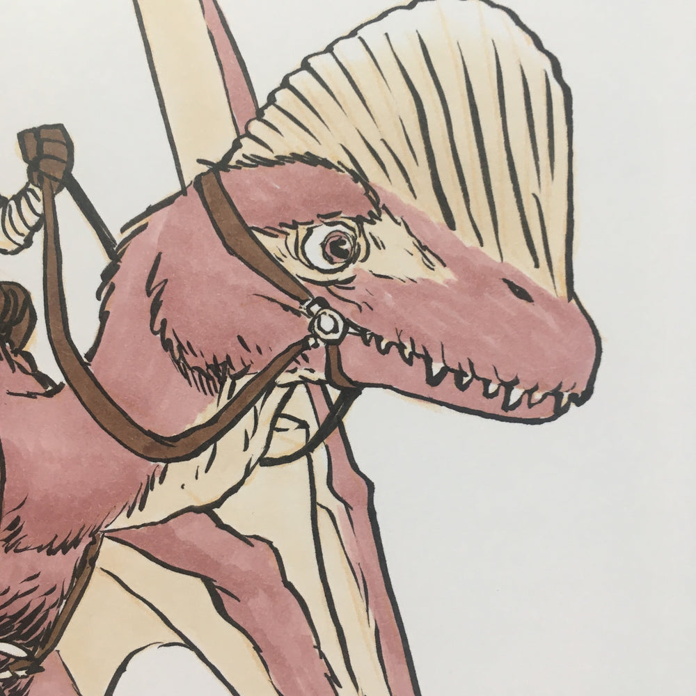 Pterosaur Rider - Original Art